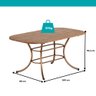 Conjunto Sala de Jantar com Mesa e 6 Cadeiras Fênix Carraro  - 4