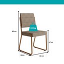 Ver imagem 3 de Conjunto Sala de Jantar com Mesa e 6 Cadeiras Fênix Carraro 