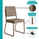 Ver mais imagens de Conjunto Sala de Jantar com Mesa e 6 Cadeiras Fênix Carraro 