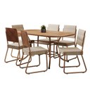Ver imagem 2 de Conjunto Sala de Jantar com Mesa e 6 Cadeiras Fênix Carraro 