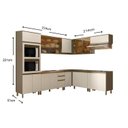 Ver imagem 3 de Cozinha Modulada Henn Connect 13 Peças (4 Armários + 4 Balcões + 1 Paneleiro + 4 Complementos) C13P0