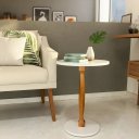 Ver imagem 2 de Mesa Monope na Cor Off White Pé Amendoa Espiral
