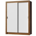 Ver imagem 2 de Guarda-Roupa Infantil Madesa Theo 2 Portas de Correr 4 Gavetas Rustic/Branco Cor:Rustic/Branco