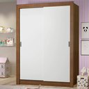 Ver imagem 1 de Guarda-Roupa Infantil Madesa Theo 2 Portas de Correr 4 Gavetas Rustic/Branco Cor:Rustic/Branco