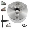 Placa Para Torno Com 3 Castanhas 160mm Universal Ferro Fundido Eda - 1