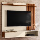 Ver imagem 2 de Home Suspenso Vegas 160cm Pérola Metalizado/cinamomo Mel para Tv até 65” - Mobler