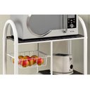 Ver imagem 5 de Fruteira de Chão Aramada Multiuso Organizadora Balcão em Aço Pedra Suporte Micro Ondas