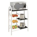 Ver imagem 2 de Fruteira de Chão Aramada Multiuso Organizadora Balcão em Aço Pedra Suporte Micro Ondas