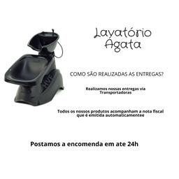 Lavatorio de Salão Grande Preto Cuba, Estética e de Beleza - 3