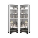 Ver imagem 1 de Conjunto 2 Estantes Anastasia Branco Trama