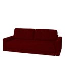 Ver imagem 1 de Sofá Cama Zurique 3 Lugares 223cm Veludo Reclinável - Meu Estofado:vermelho