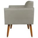Ver imagem 7 de Poltrona Namoradeira Decorativa Isabella Pés Palito Madeira Suede Nude - Gran Belo