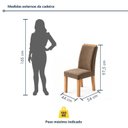 Ver imagem 4 de Conjunto 4 Cadeiras para Sala de Jantar Luisa