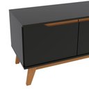 Ver imagem 4 de Rack Kappesberg 3 Portas Preto Fosco 136cm