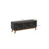 Rack Kappesberg 3 Portas Preto Fosco 136cm - 3