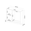 Ver imagem 3 de Cômoda Casal Aurora 1 Porta e 7 Gavetas Ébano - Demóbile