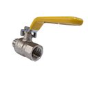 Ver imagem 6 de Válvula Esfera Macho X Fêmea 2 Gás Passagem Plena Alavanca Ivm Italy Latão Niquelado Gpn20 Pn40