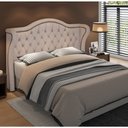 Ver imagem 1 de Cabeceira Cama Box Casal King 195 cm P05 Lisboa Linho Bege Escuro - Lyam Decor