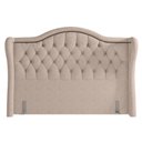 Ver imagem 1 de Cabeceira Cama Box Casal King 195 cm P05 Lisboa Linho Bege - Lyam Decor