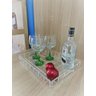 Bandeja Acrílico Transparente Bisotê 40 X 30 X 5 X 6 Mm Esp. - 13