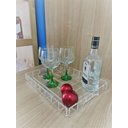 Ver imagem 5 de Bandeja Acrílico Transparente Bisotê 40 X 30 X 5 X 6 Mm Esp.