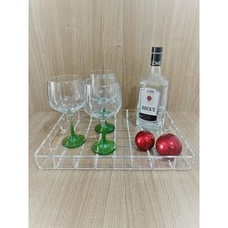 Bandeja Acrílico Transparente Bisotê 40 X 30 X 5 X 6 Mm Esp. - 3