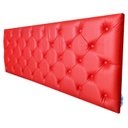 Ver imagem 3 de Cabeceira Estofada King Capitonê Corino Vermelho 195 X 60 cm RBL