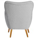 Ver imagem 5 de Poltrona Decorativa Luxo Moderna Sala de Estar Recepção Amélia Linho