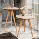 Ver imagem 2 de Mesinha Lateral e Apoio Decorativa Pés de Madeira: Off Freijó