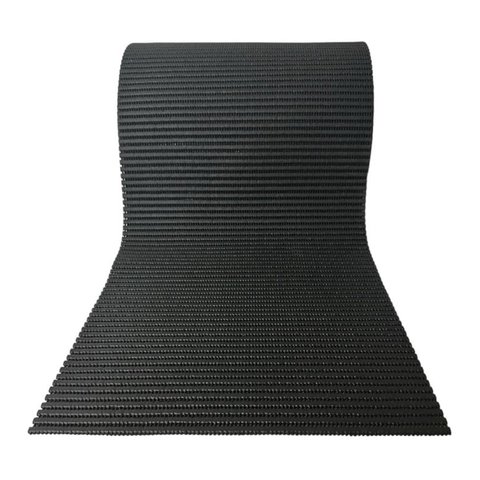 Passadeira Emborrachada Antiderrapante Preta 3,5mt X 43cm
