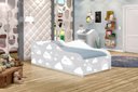Ver imagem 4 de Cama Infantil com Colchão Nuvens Cinza 100% Mdf para Quarto Infantil