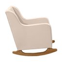 Ver imagem 3 de Poltrona de Amamentação Aquila Balanço com Puff Veludo Bege