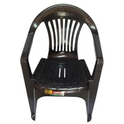 Kit 10 Cadeiras Preta 182Kg e 1 Mesa Desmontável 83cm - 3