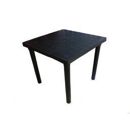 Kit 10 Cadeiras Preta 182Kg e 1 Mesa Desmontável 83cm - 5