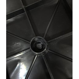 Kit 10 Cadeiras Preta 182Kg e 1 Mesa Desmontável 83cm - 9