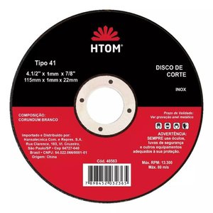 Disco de Corte Tipo 41 M.7" - Htom