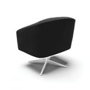 Ver imagem 4 de Cadeira Sala de Jantar Giratória Base Cromada Stella Suede D03 - D'Rossi Cor Preto