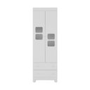 Ver imagem 7 de Guarda-roupa Infantil 62cm 2 Portas com Vidro e 2 Gavetas Sol Multimóveis Mp4418 Branco