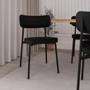Ver imagem 3 de Conjunto 4 Cadeiras de Jantar Alloa com Estr.Preta