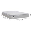 Ver imagem 4 de Cama Box Baú Casal King Colchão Gazin com Molas Ensacadas Tower New Branco