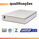 Ver imagem 5 de Cama Box Baú Casal King Colchão Gazin com Molas Ensacadas Tower New Branco