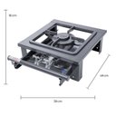 Ver imagem 2 de Fogão Industrial 1 Boca 1 Queimador Duplo 30x30cm Tron Ventiladores