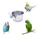 Ver imagem 1 de Kit 02 Comedouros Alumínio Para Papagaios Periquitos Calopsitas e Outros