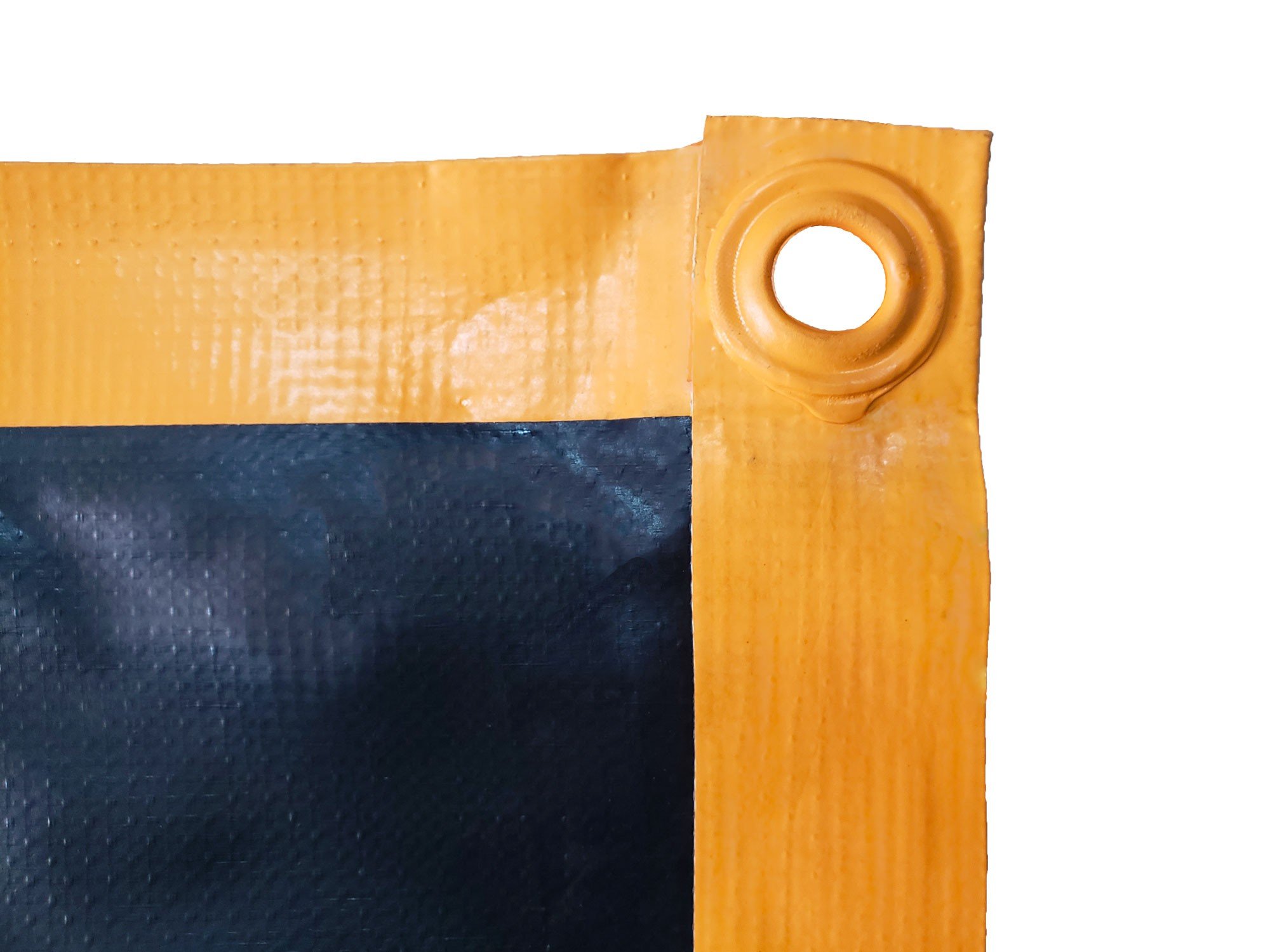 Lona para Caminhão Emborrachada Laranja/Preto com Ilhós - 4x3 - 5