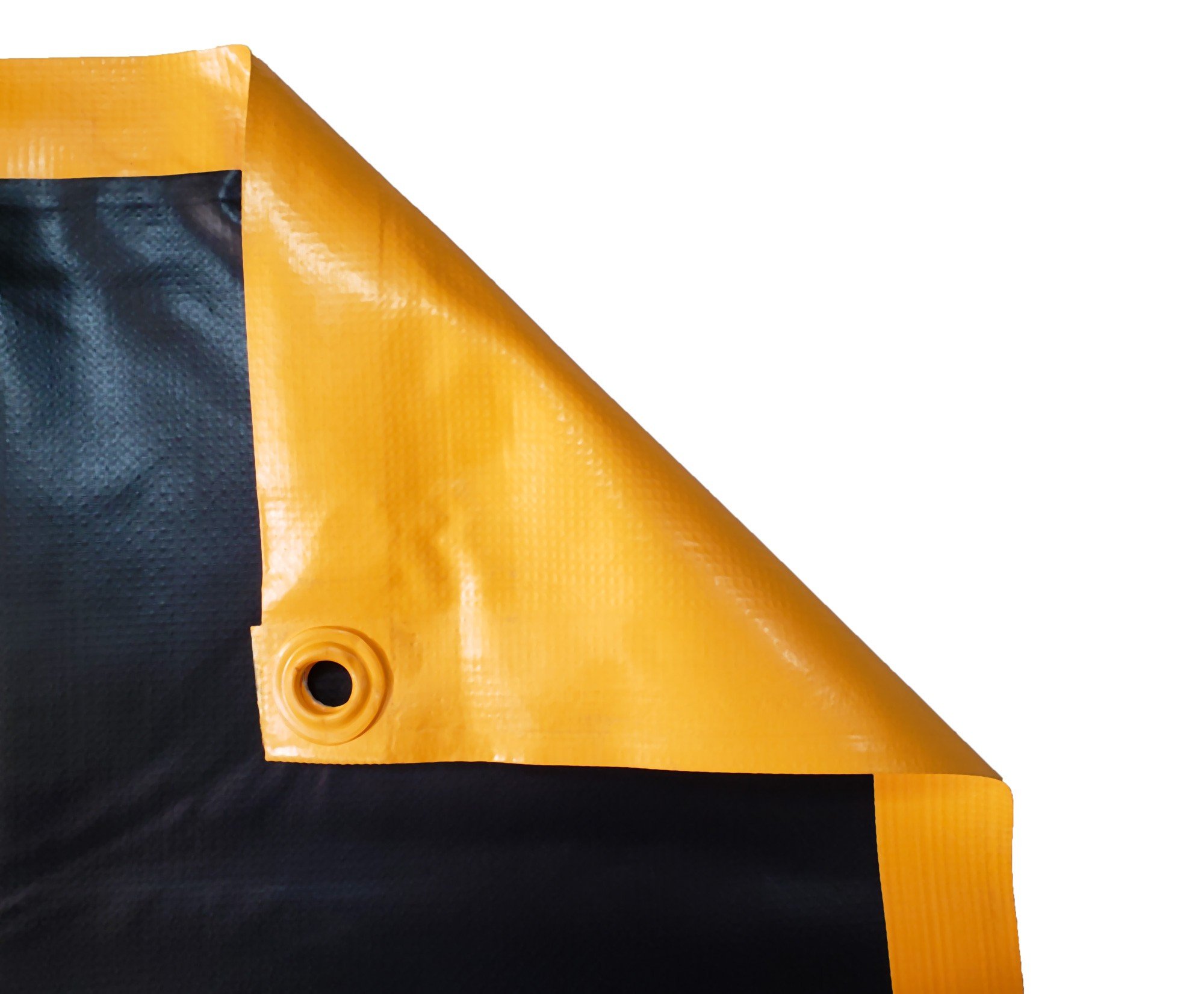 Lona para Caminhão Emborrachada Laranja/Preto com Ilhós - 4x3 - 3