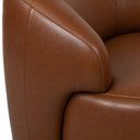 Ver imagem 4 de Poltrona Decorativa Giratória em Couro Livintus Leather