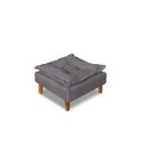 Ver imagem 5 de Poltrona Confortável para Amamentação com Puff Fibras Macias Cinza