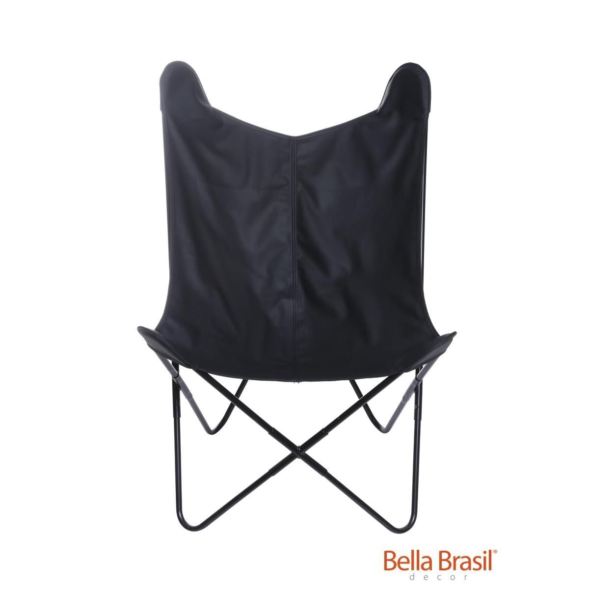 Poltrona BKF Butterfly em PU com Estrutura em Aço Pintado - Várias Cores - Retrô - 6