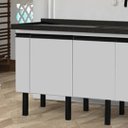 Ver imagem 3 de Gabinete de Pia Cozinha 174cm Armário 3 Portas e 3 Gavetas:Branco