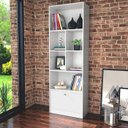 Ver mais imagens de Estante Livreiro 1 Porta Basculante e 6 Nichos B37 Branco Novam